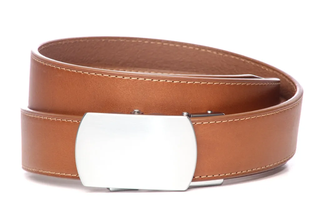 1.5" Light Brown Vegetable Tanned Leather w/buckle