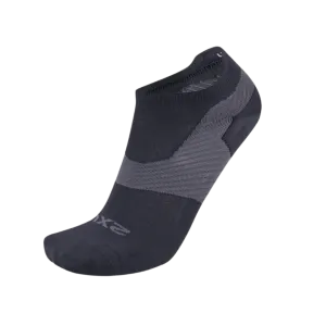 2XU - Vectr Ultralight No Show Socks - Titanium/Black