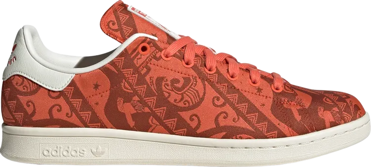 Adidas Disney x Stan Smith 'Moana - Tribal Print' Sneakers, Red