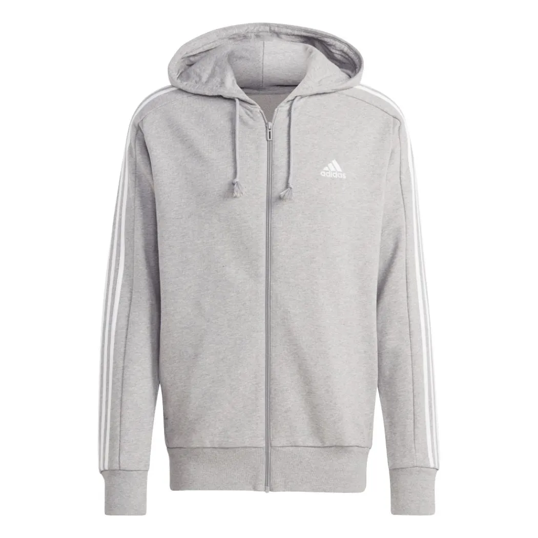 adidas Essentials 3 Stripes French Terry Full Zip Men's Hoodie