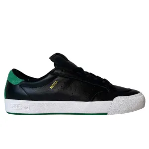 Adidas Nora Black Green White Leather Shoes