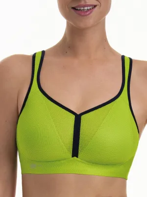 Air Control Deltapad Sports Bra - Apple Green