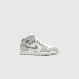 AIR JORDAN 1 MID SE (PS) "NEUTRAL GREY"