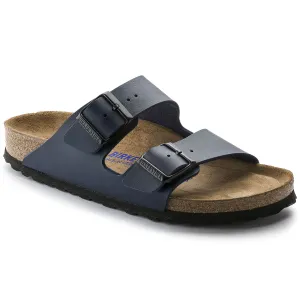 BIRKENSTOCK Unisex Arizona Leather Sandal, Blue Birko-Flor, 37 N EU