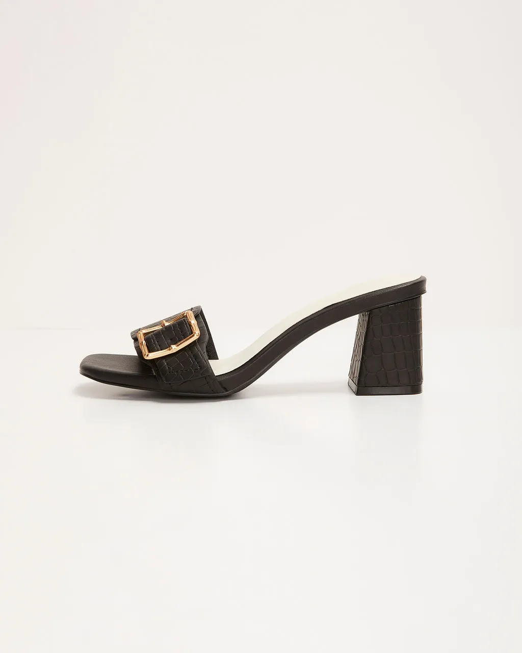 Candace Belt Buckle Heeled Sandal