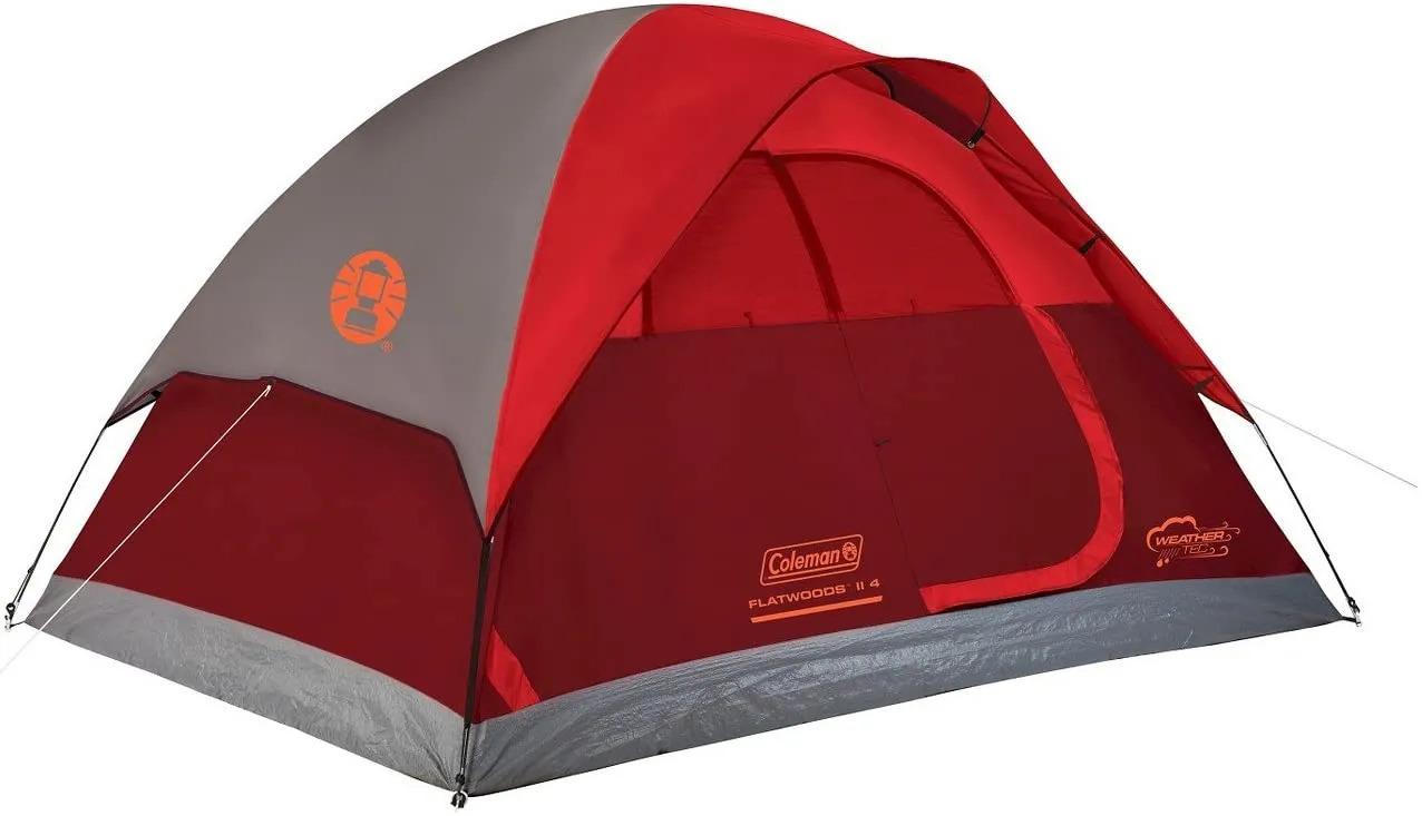 Coleman Flatwoods II 4 Person Red Dome Tent