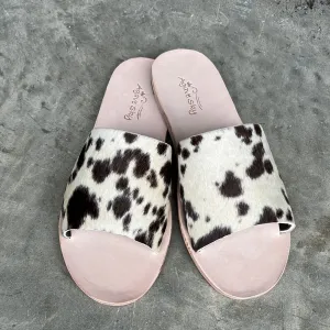 Cow Hide Slides - Size 11