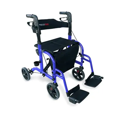 CrossOver 2 in 1 Rollator Walker and Transit Wheelchair