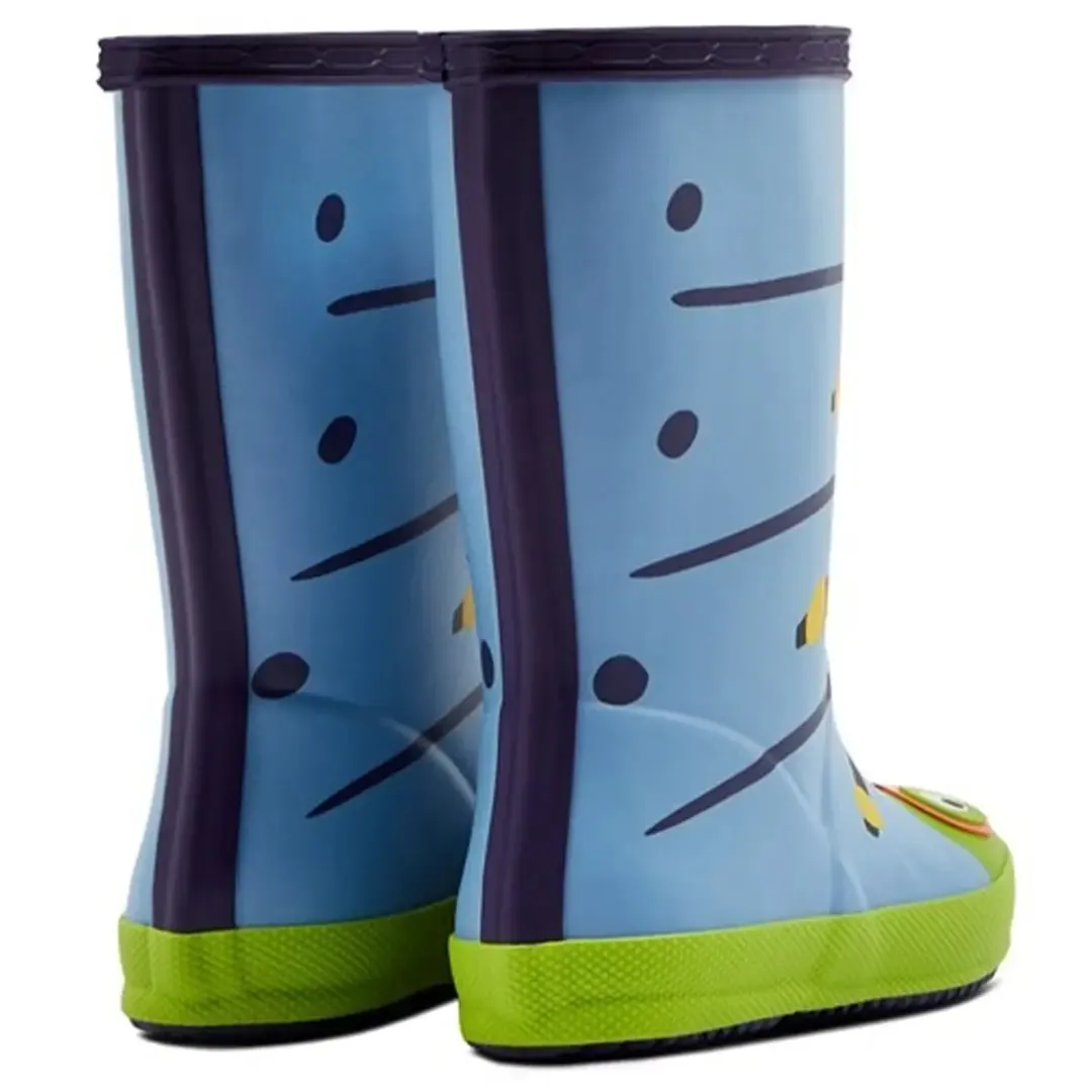 First Classic Caterpillar Character Wellington Boot - Blue Thistle by Hunter