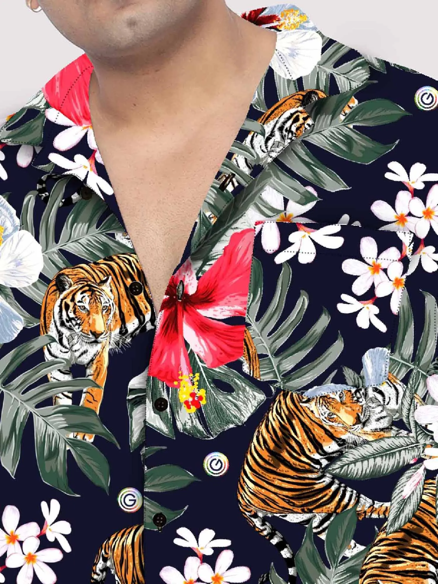 Flowers and Tiger Plus Size Co-Ords