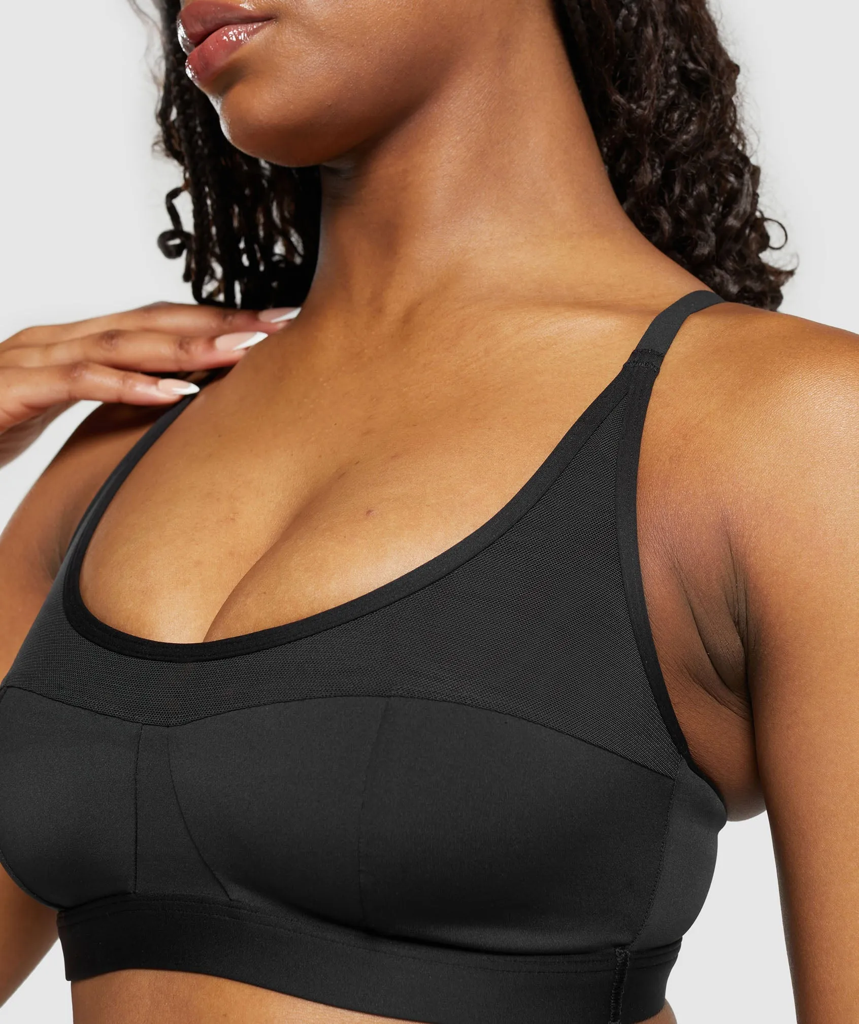 Gymshark Mesh Sports Bra - Black