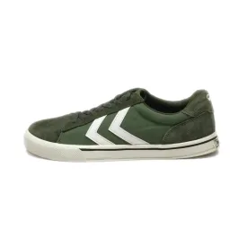 Hummel Low-Top Sneakers Suede Green Colour For Men