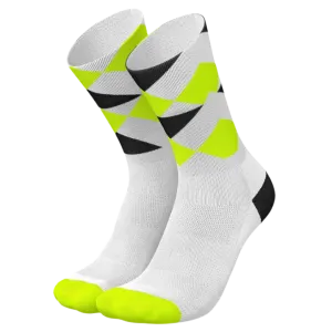 Incylence - Running Peaks Long Sock - White Canary