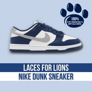 Laces for Lions Dunk Low 'Midnight Navy Smoke Grey'