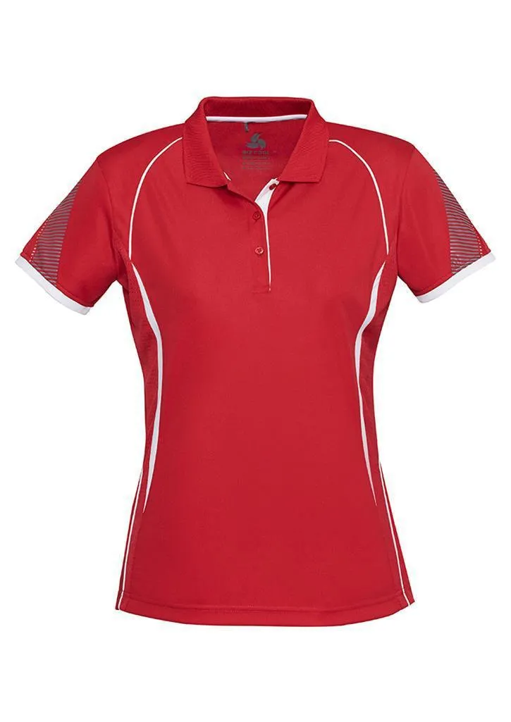 Ladies Razor Polo Red/White