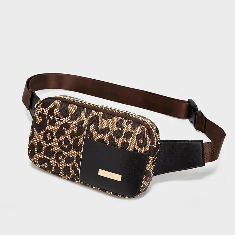 Leopard  Zipper Fanny Pack