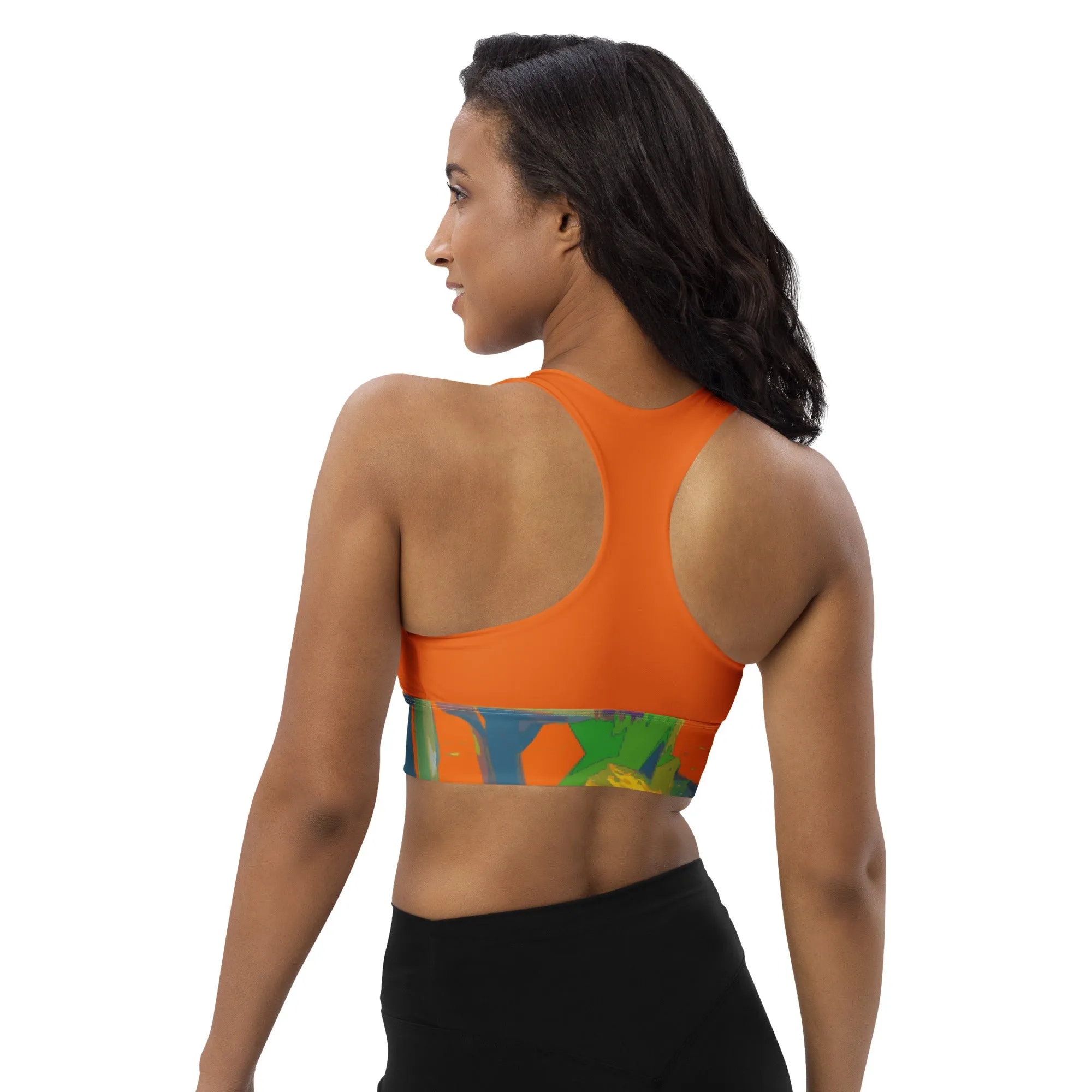 Longline sports bra Graffiti/Mango