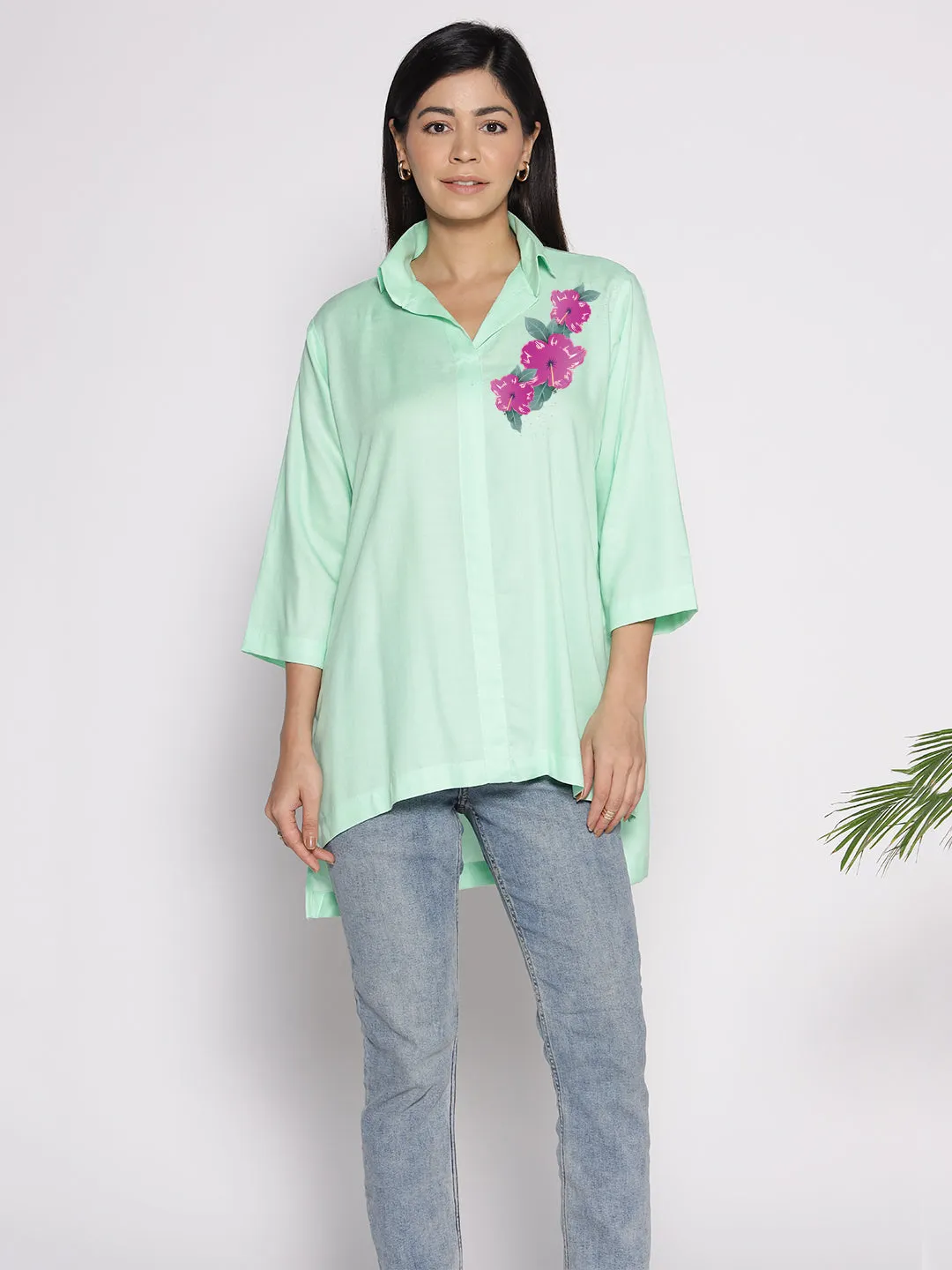 Mint Rayon ShirtTop - Verbena