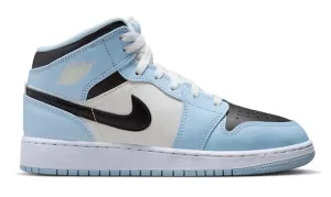 Nike Air Jordan 1 Mid Ice Blue (GS) Women's