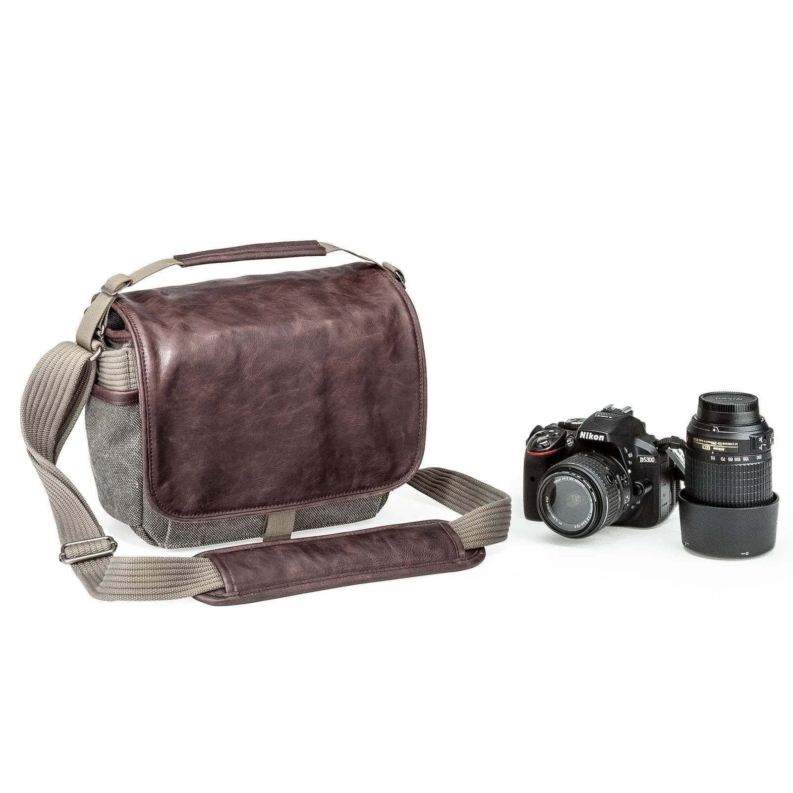 Think Tank Retrospective Leather 5 Shoulder Camera Bag - Pinestone