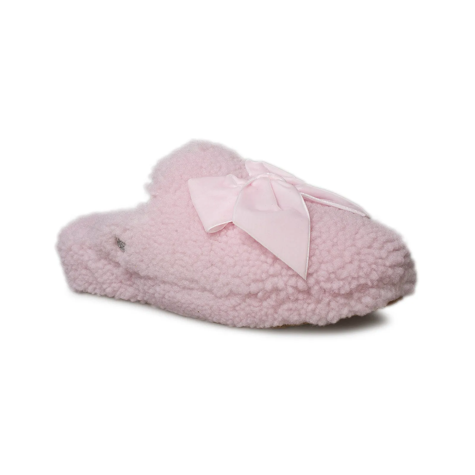 UGG Addison Velvet Bow Seashell Pink Slippers - Women's