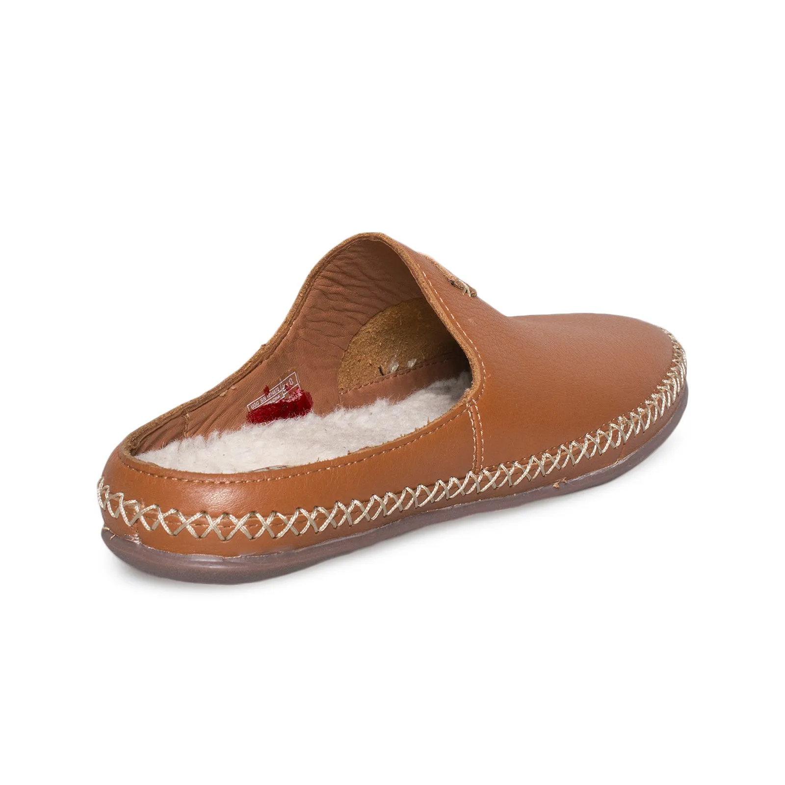 UGG Tamara Leather Chestnut Slippers