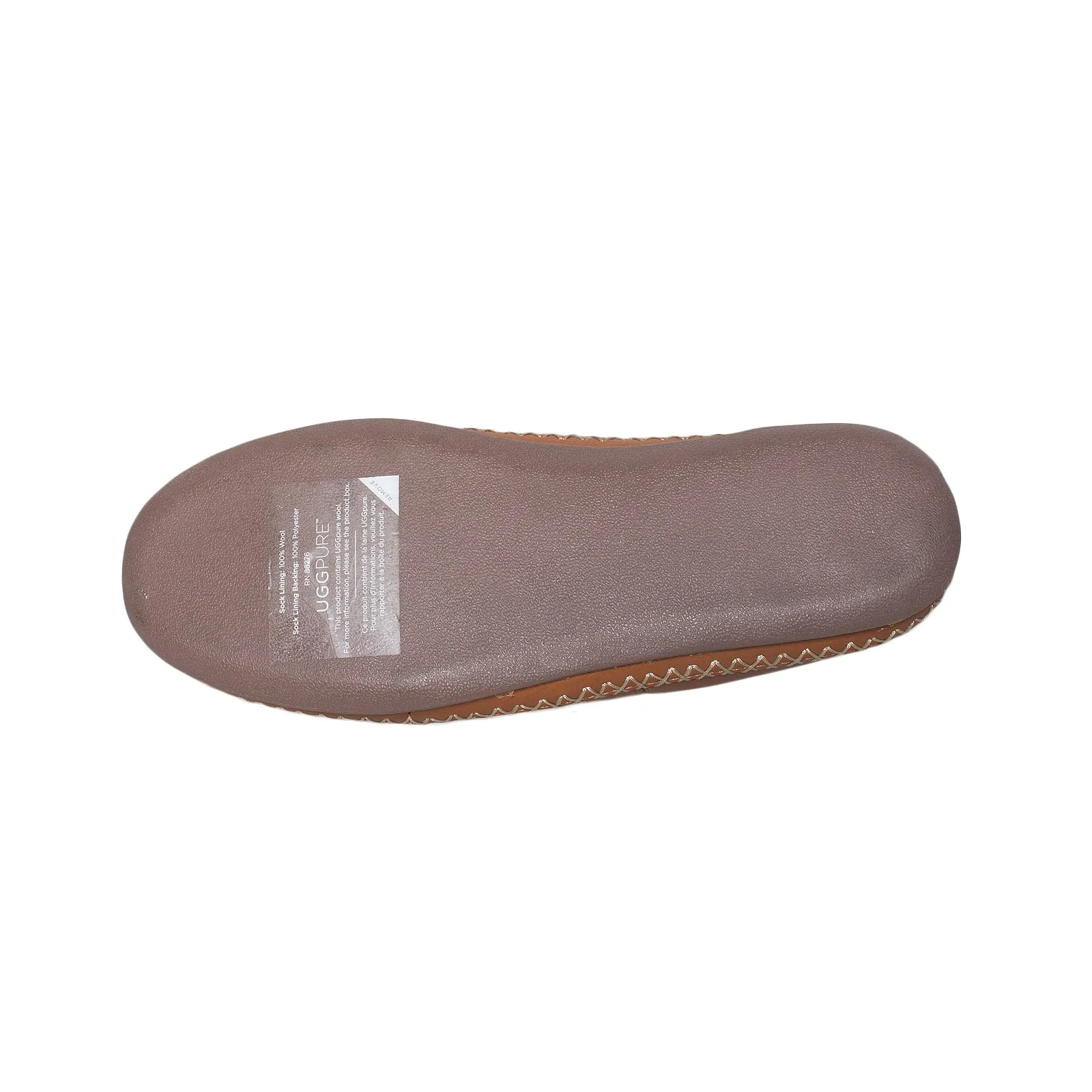 UGG Tamara Leather Chestnut Slippers