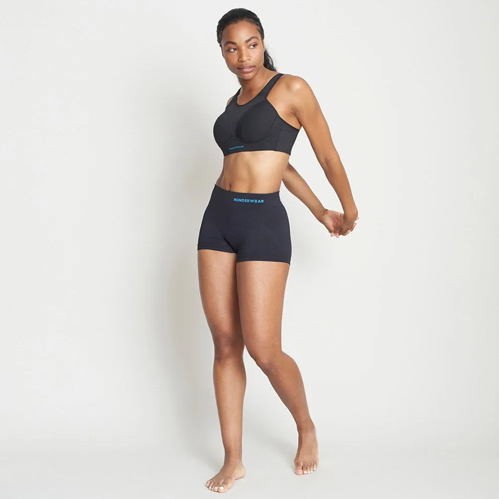 Women's Running Boy Shorts - Black